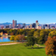 Denver, Colorado skyline representing local tap water quality and water testing for family water safety